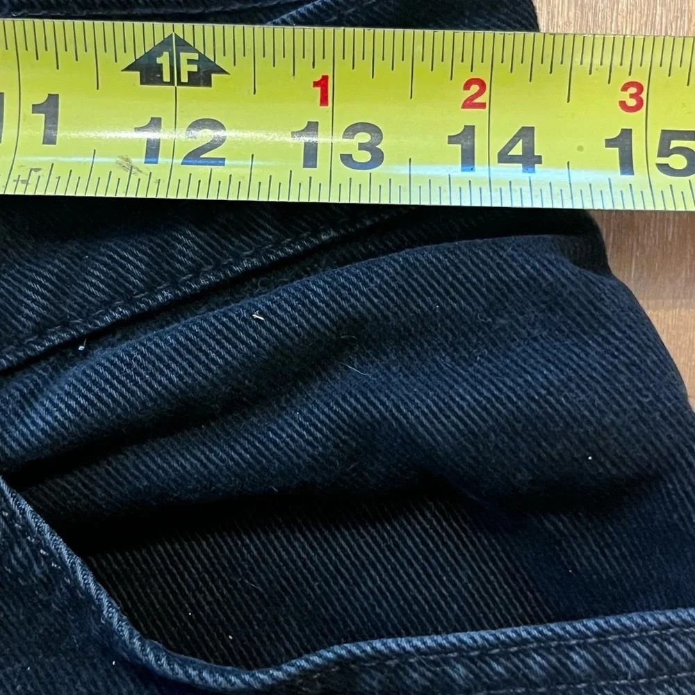 Vtg Levi's Orange tab 912 slim fit tapered leg high waisted mom jeans black 11 M